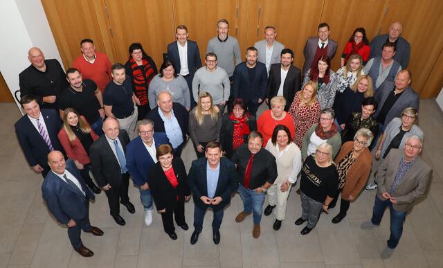 Die Kandidatinnen und Kandidaten der SPÖ Leoben für die bevorstehende Gemeinderatswahl. 
 | Foto: Russold