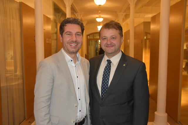 Bürgermeister von Perschling Daniel Weis und Bürgermeister von Kapelln Alois Vogl | Foto: Michaela Müller