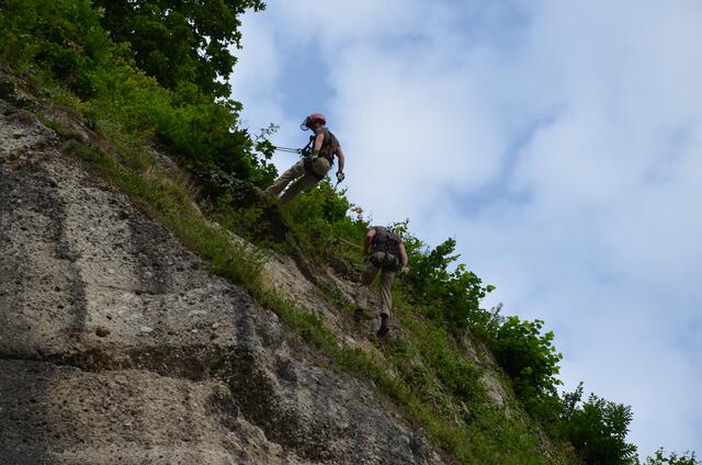 Die Salzburger Bergputzer sind wieder im Einsatz: von 17. bis 27. Februar 2025 führen die Bergputzer Strauchschnittarbeiten über der Müllner Hauptstraße im Bereich Klausentor durch.  | Foto: Stadt Salzburg