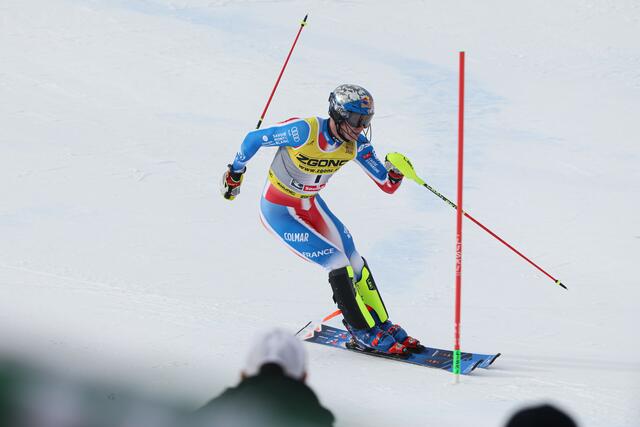 Clement Noel scheidet nach Bestzeit im zweiten Lauf aus. | Foto: Land Salzburg / Franz Neumayr