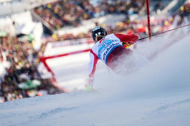 Die ÖSV-Herren haben mit Rang sechs von Manuel Feller und Fabio Gstrein noch geringe Medaillenchancen in Saalbach. | Foto: Joerg Mitter / Red Bull Content Pool