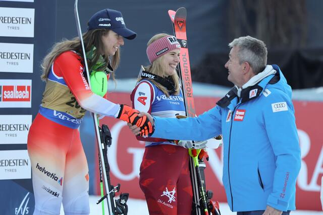 Die Damen zeigten beim heutigen WM-Slalom hervorragende Leistungen. | Foto: Land Salzburg / Franz Neumayr