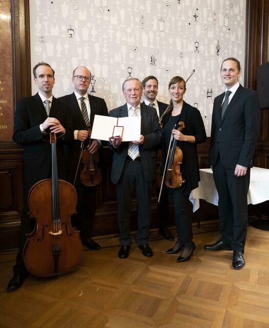 Den musikalischen Rahmen gestaltete ein Ensemble aus Mitgliedern der Wiener Philharmoniker, das vier Werke von Habl aufführte. | Foto: zVg Habl