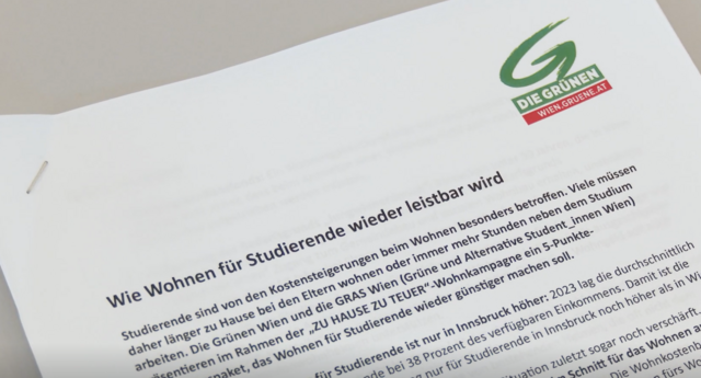 Im Rahmen der "Zu Hause zu Teuer"-Wohnkampagne haben die Grünen Wien und Gras Wien am Montag fünf Lösungsvorschläge präsentiert, die das Wohnen für Studierende günstiger machen sollen. | Foto: Andreas Pölzl/MeinBezirk