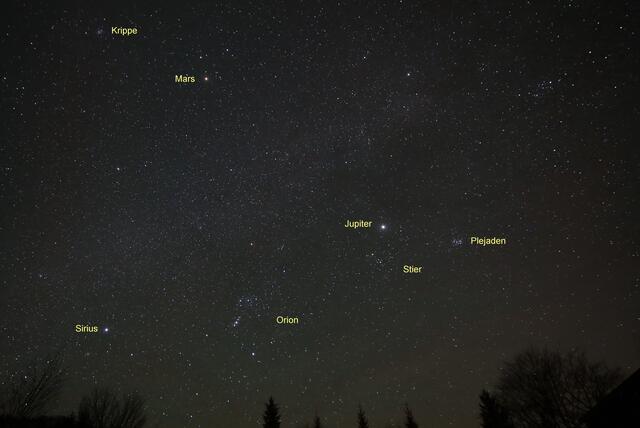 Bei vollkommener Finsternis sind am Nachthimmel über Puchenstuben sogar Planeten zu sehen.