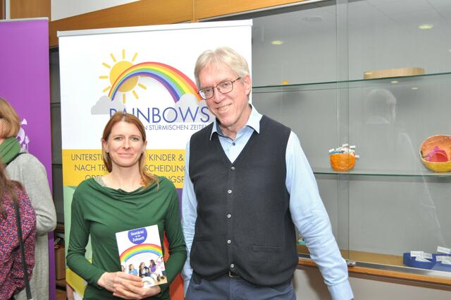 Organisator Anton Pieberl mit Xenia Hobacher, Leiterin von „Rainbows Steiermark“ | Foto: Borg Bad Radkersburg