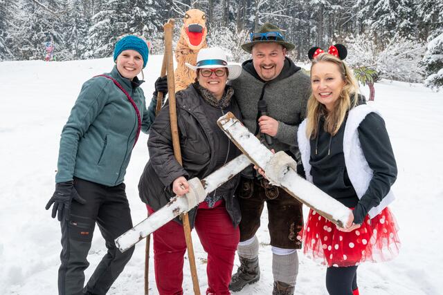 Das Feistritzer Fassdaubenrennen machte allen Teilnehmenden großen Spaß. | Foto: Dieter Arbeiter