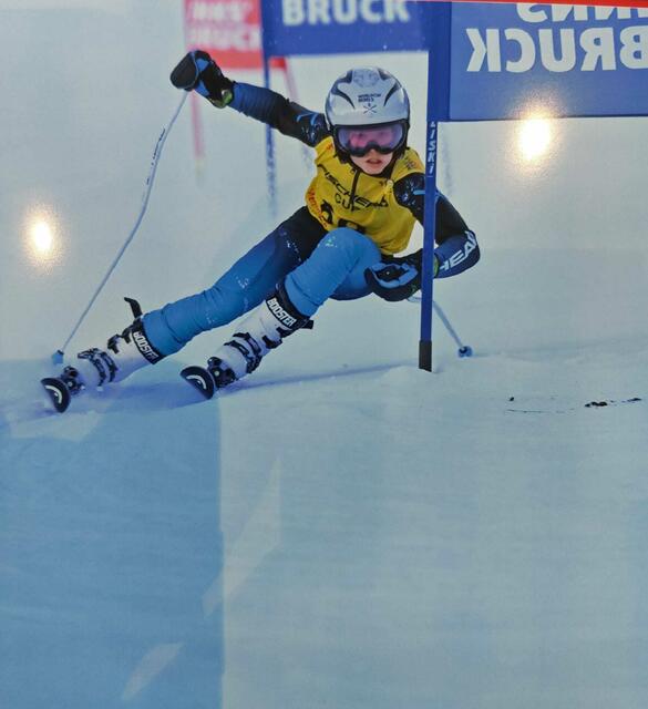 Matteo Knoflach bei einem der Skirennen. | Foto: SCA