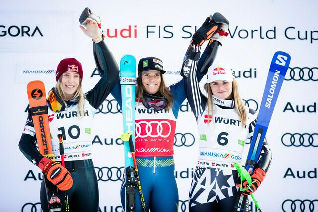Sara Hector und Federica Brignone haben die bisherige Riesentorlauf-Saison dominiert. Gibt es bei der WM eine Fortsetzung? | Foto: Erich Spiess/ Red bull Content Pool