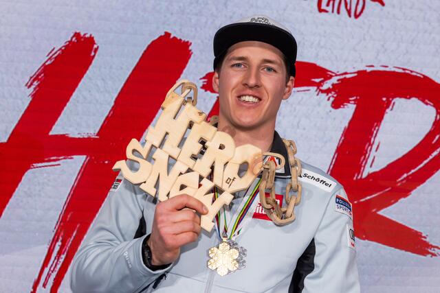 Weltmeister im Riesentorlauf Raphael Haaser. | Foto: Hetfleisch