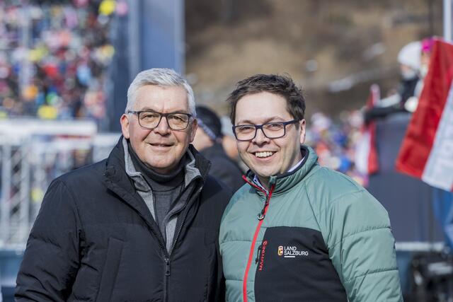 Im Bild: Landesrat Josef Schwaiger und Chefredakteur des Landes Salzburg und Leiter des Landes-Medienzentrums Franz Wieser | Foto: Land Salzburg/Neumayr/Leopold