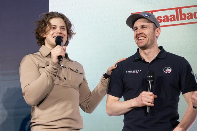 Lucas Pinheiro Braathen und Dave Ryding im Home of Snow. | Foto: Hetfleisch