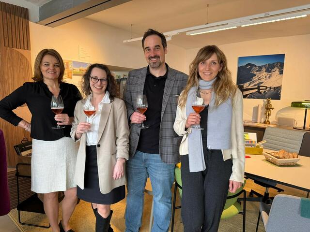 v.l.n.r. Tanja Holzmüller-Schneider, Verena Mann,  Kurt Otto und Verena Gerstmayr
 | Foto: Peter Schneider