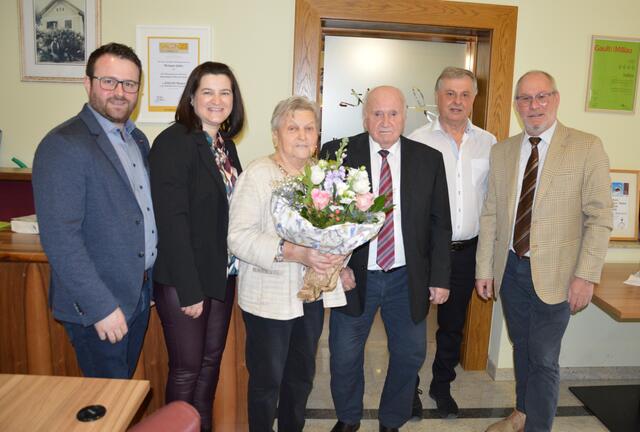 Erika und Walter Laczko feierten Diamantene Hochzeit. | Foto: Gemeinde Badersdorf