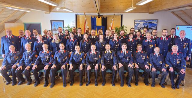 Im Sitzungssaal des Gemeindeamtes zog die Kameradschaft der Freiwilligen Feuerwehr Diex Bilanz über das vergangene Feuerwehrjahr. | Foto: FF Diex