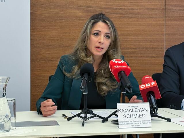 Vizepräsidentin der Kammer für Ärztinnen und Ärzte in Wien, Naghme Kamaleyan-Schmied.  | Foto: Andreas Pölzl/MeinBezirk