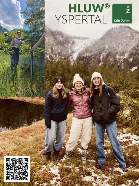 Die Schülerinnen Morgane Schrabauer, Valerie Bogenreiter und Agnes Brandstätter von der HLUW Yspertal erforschen im Zuge ihrer Diplomarbeit die Moore in unserer Region. | Foto: HLUW Yspertal