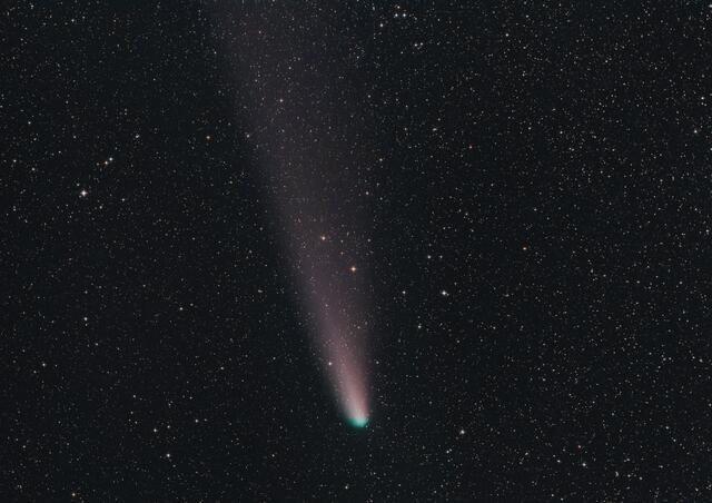 Komet Tsuchinsan Atlas, fotografiert von Alex Gschöpf. | Foto: Alex Gschöpf