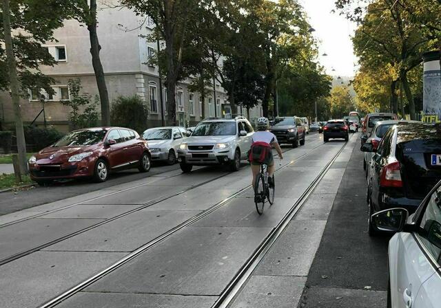 Das Thema "Radweg" beschäftigt die Alszeile schon seit Jahren. Ein Zweispurenradweg soll jedoch Abhilfe schaffen. (Archiv) | Foto: mjp