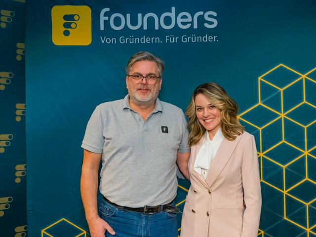 Tom Haak und Lisa Primorac begeistern beim founders talk. | Foto: Josef Haiden