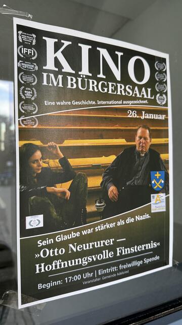 Plakat Abendvorstellung in Adelsried-Bayern | Foto: AVG-Filmproduktion