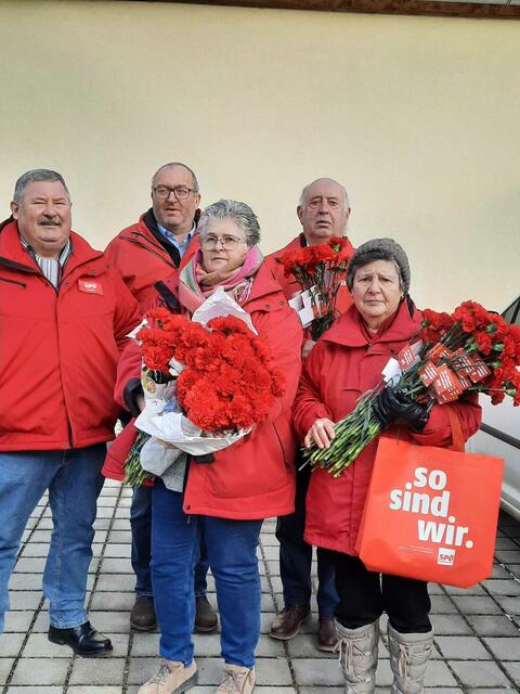 Karl Sulzer, Josef Brandfellner, Renate Widhalm-Kalab, Hermann Höchtl und Susanne Arnold | Foto: SPÖ Sieghartskirchen