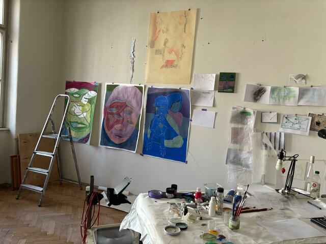 Künstlerinnen und Künstler können sich in ihren Ateliers entfalten. | Foto: Pia Rotter/MeinBezirk