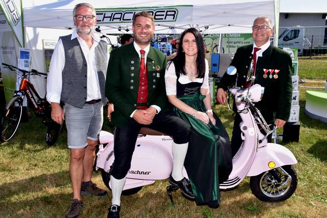 47. Strudengauer Messe und Volksfest 2023 in Waldhausen. Am Foto von links die Messe-Verantwortlichen Erhard Meindl, Stefan Aigner, Sonja Aigner und Josef Buchinger. | Foto: Robert Zinterhof