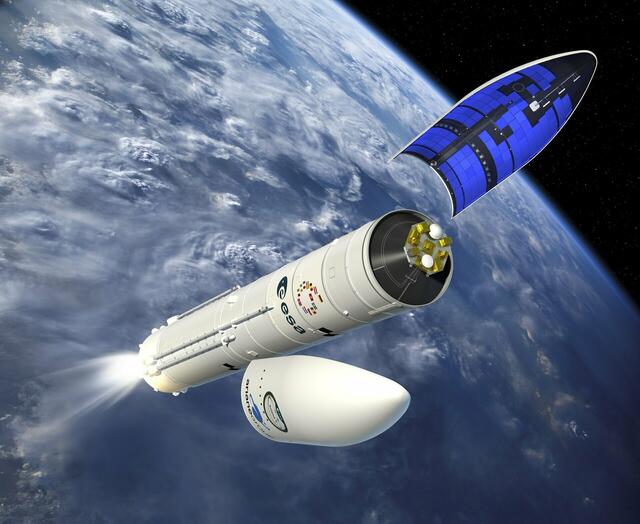 Darstellung von Ariane 6 im Weltraum. | Foto: ESA