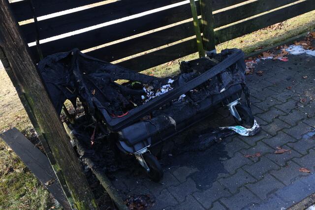 Erneuter Brand einer Mülltonne in Wels-Lichtenegg – die Polizei ermittelt. | Foto: laumat.at