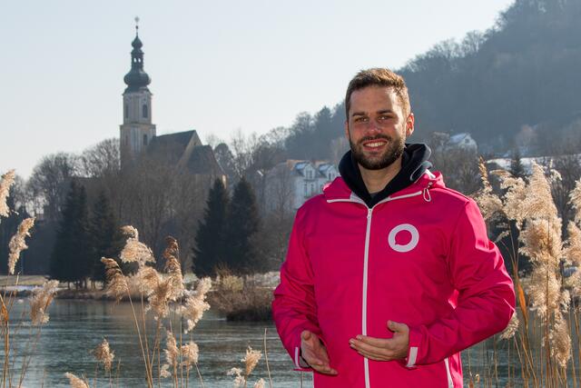 Neos-Spitzenkandidat Andreas Friessnegg-Fahrngruber am Tag der Kundmachung der wahlwerbenden Parteien in Wildon | Foto: Neos Steiermark