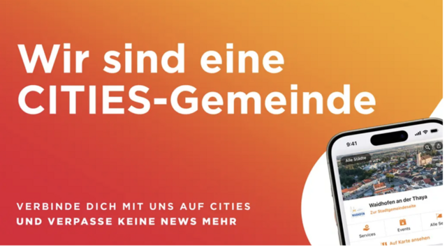 Waidhofen/Thaya ist bei der CITIES-App | Foto: Stadtgemeinde Waidhofen/Thaya