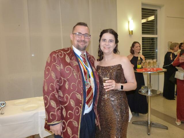 Emanuel Rom und Eva-Maria Kneisz beim 1. Krebsler-Ball. 