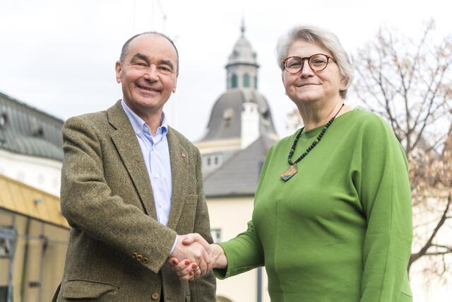 Andreas Linhart und Andrea Lorenz. | Foto: Martin Schödl