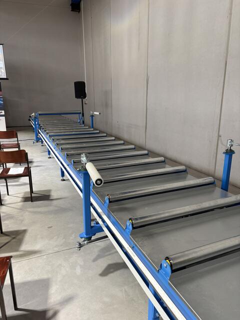 Die Trapezblechfertigungsanlage. | Foto: Bernhard Schabauer
