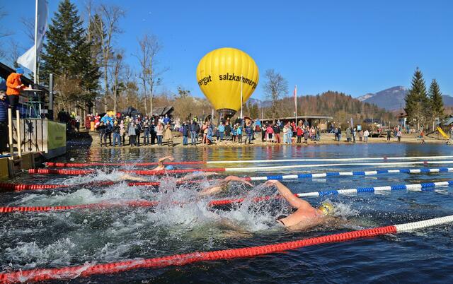 Professionell betreut vom Team der Wasserrettung Bad Goisern kämpften mehr als 100 kälteunempfindliche Sportler aus 13 Nationen im 25-Meter-Wettkampfbecken den ganzen Tag über um die Staatsmeistertitel. | Foto: Hörmandinger