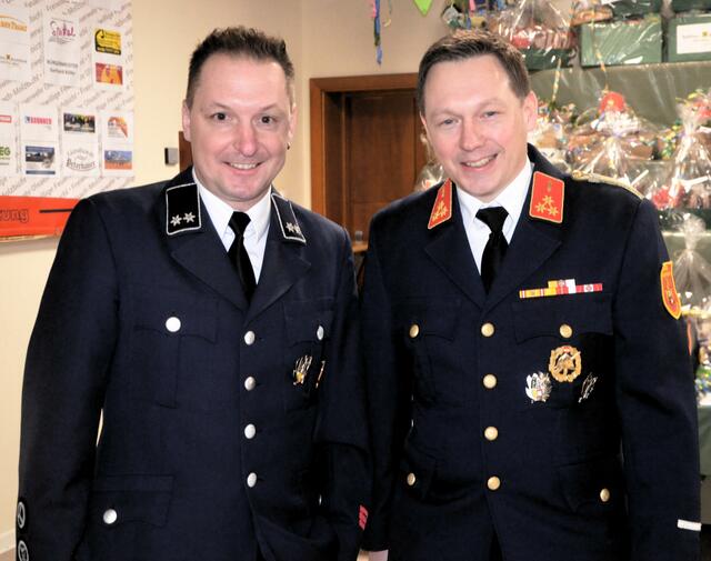 Kameradschaftsführer Martin Brunner und Kommandant Martin Tiedl