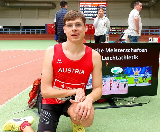 Daniel Stütz schaffte in Erfurt einen neuen österreichischen Hallenrekord über 60 Meter. | Foto: Stütz