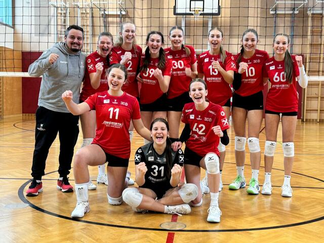 Die U20 Landesmeisterinnen. | Foto: Union Volleyball Raiffeisen Waldviertel