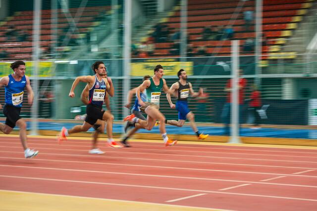 Mit einer Zeit von 6,83 Sekunden war Stephan Pacher über 60 Meter nur fünf Tausendstel langsamer als der Sieger Vasily Klimov vom KLC. | Foto: ÖLV/Wolf-Amri
