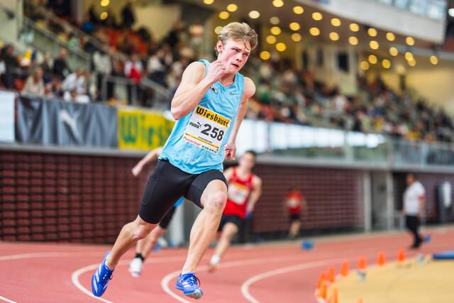 Simon Gusenbauer aus Pregarten läuft zu Gold über 400 Meter. | Foto: ÖLV/wolf.amri