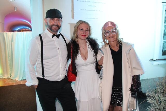 Christian Fuchsberger, Maja-Allegra und Angelika Müller.