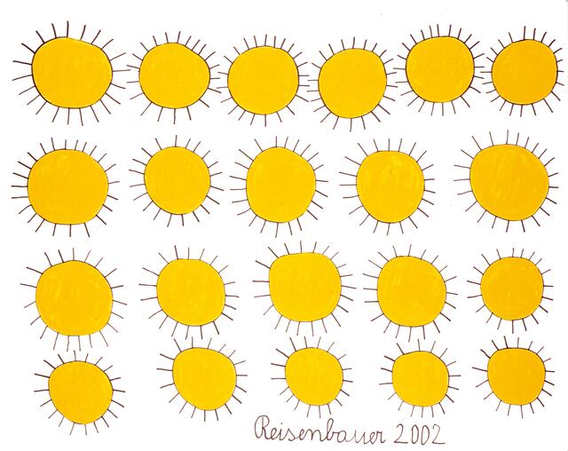 Heinrich Reisenbauer: Sonnen (2002) | Foto: courtesy galerie gugging