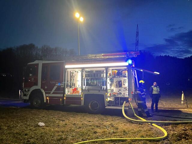 Der Brand konnte von den Feuerwehren St. Paul, Granitztal, Kollnitz, Maria Rojach und St. Georgen gelöscht werden. | Foto: Feuerwehr St. Paul im Lavanttal
