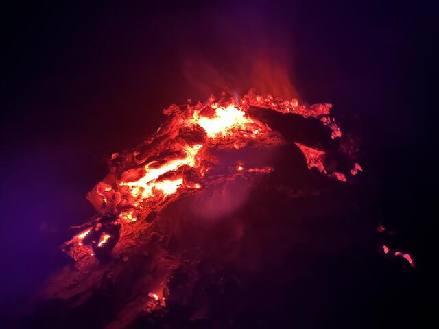 Bei Aufräumarbeiten im Waldgebiet von Ladis löste ein 35-jähriger Arbeiter am Montag gegen Mittag einen Waldbrand aus. Der Mann schnitt mit einer Kettensäge Gebüsch und Bäume und traf dabei mehrmals einen Stein. Dadurch kam es zu einem Funkenflug. | Foto: skn (Symbolbild)