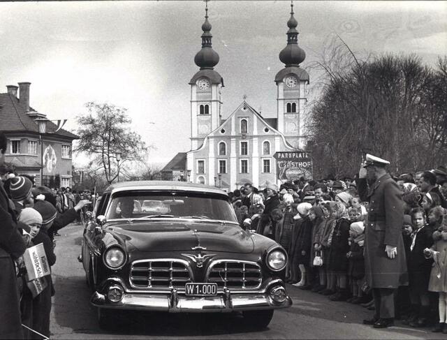 Bundespräsident Adolf Schärf besuchte am 3. März 1963 das Lavanttal. Das Foto wurde hochgeladen von Harry Koller. | Foto: Privat