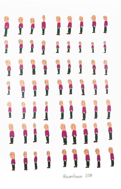 Heinrich Reisenbauer: Menschen (2019) | Foto: courtesy galerie gugging