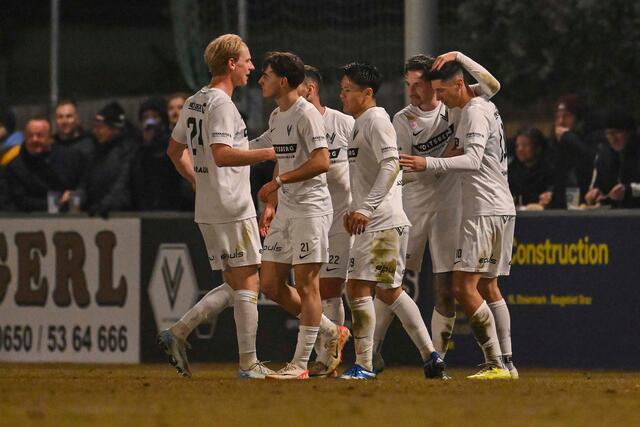 Nach 32 Minuten jubelten die Voitsberger erstmals, Philipp Zuna traf zum 1:0. | Foto: GEPA-Pictures