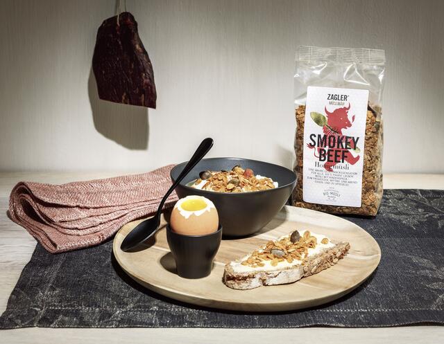 Ein Müsli mit echtem Rindfleisch. | Foto: ZAGLER MÜSLIBÄR