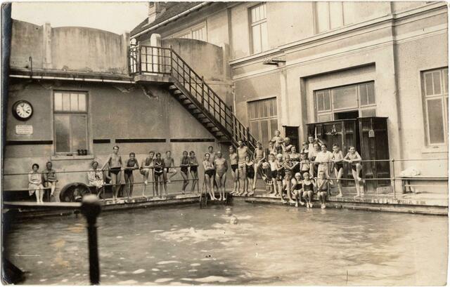 Das Wolfsberger Volksbad um 1922: ein Zeitdokument aus dem Archiv von Helmut Mauritsch. | Foto: Privat